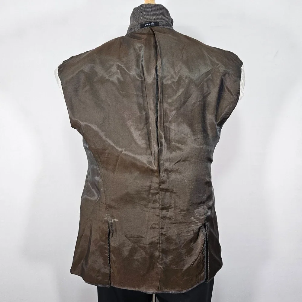 Calvin Klein Men's‎ Sport Coat Blazer Three Button Brown Wool Size 40S